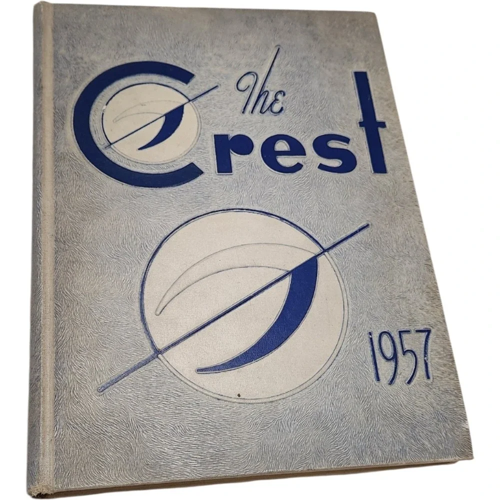 1957 The Crest‎ Yearbook EC Glass High School Lynchburg Virginia Vol 44 Vintage